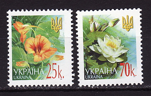 Украина _, 2006, Стандарт, Цветы, Кувшинки, 2 марки